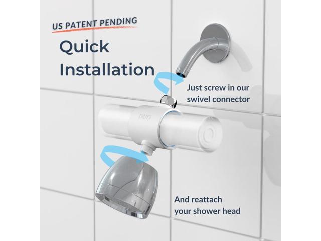Weddell Duo Shower Filter - NSF Certified Shower Filter, High Pressure Activated Carbon Filter, Removes Chlorine, PFAS & Particulates, Clinically...