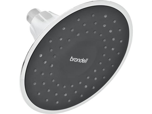 VivaSpring Filtered Shower Head FSH25-CB in Chrome Finish with Obsidian face and Wide Rain Spray for softer skin and hair 6 month filter FF-15...