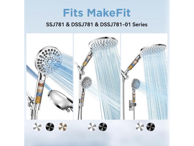 MakeFit Shower Head Filter Replacement Cartridge for SSJ781/DSSJ781/ DSSJ781-01 MakeFit Filtered Handheld Shower Head (2-PACK)