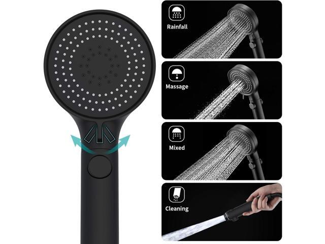 MIAOHUI Shower Head with Hose and on off Switch, 3 Setting High Pressure Handheld Shower Head, Removable Shower Head with hose, Adjustable Angle...