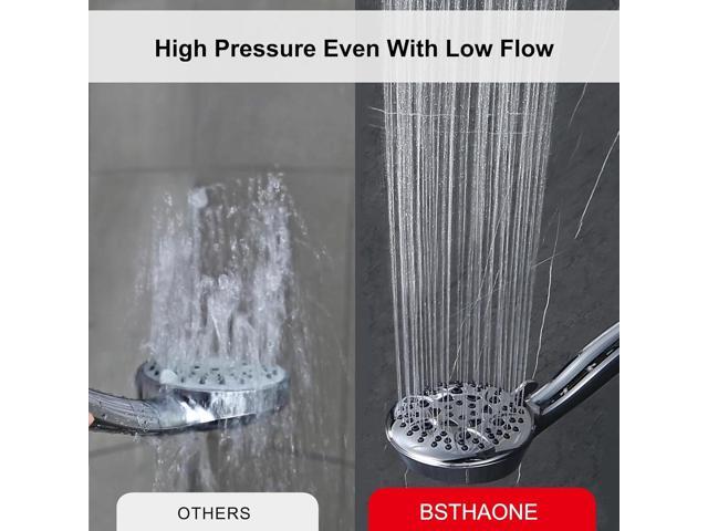 Rain Shower Head Combo-14''Rainfall ShowerHead,8 Modes Handheld with ON/OFF Pause Switch, Double High Pressure Shower heads with Hose,Adjustable...