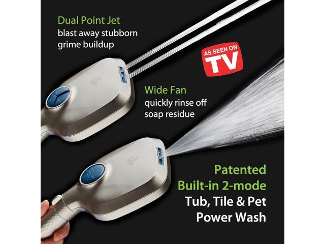 AquaCare 4X High Pressure 10 Spray Mode Filtered Showerhead - Handheld Shower Head Filters Chlorine to Heal Dry Skin, Revive Hair - Dual Power Wash...