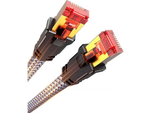 Snowkids Cat 8 Ethernet Cable 25 FT, Strong Signal, High Speed 40Gbps 2000Mhz, Network Cord with RJ45 Internet Connector for...