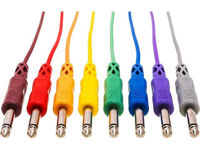 Hosa CPP-845 Unbalanced Patch Cables, 1/4 Inch TS to Same, 1.5 Feet