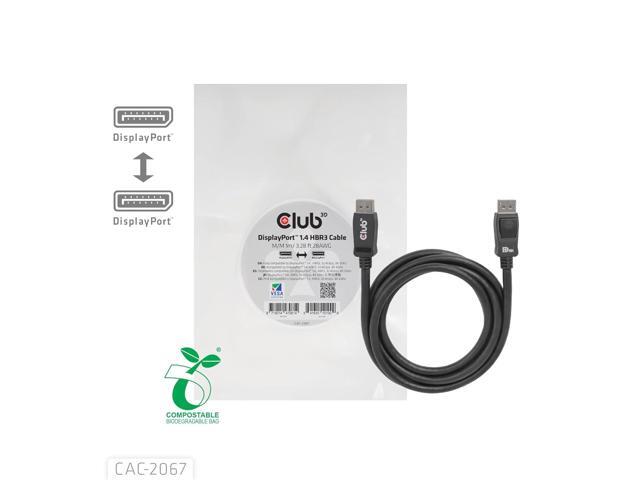 Club3D CAC-2067 VESA Certified DisplayPort to DisplayPort 1.4/Hbr3 M/M Cable DP 1.4 8K 60Hz 1m - 3,28ft