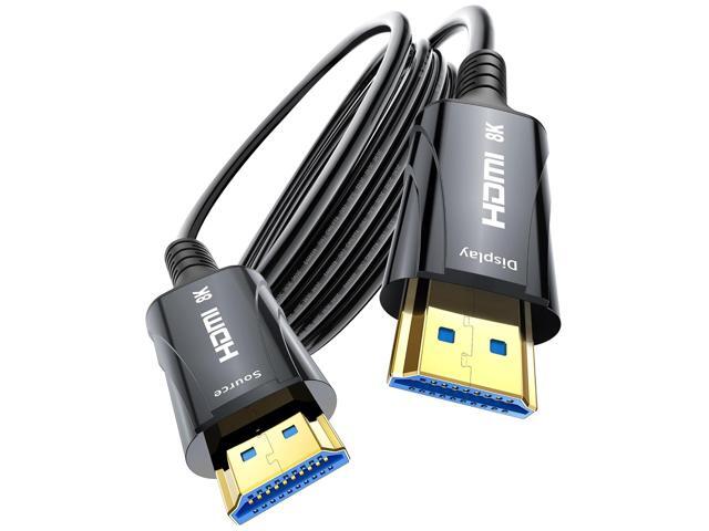 8K Fiber Optic HDMI Cable 65FT - HDMI Cable 48Gbps,High-Speed HDMI Cord,Supports 8K 60Hz,4K120Hz,HDR/eARC/HDCP 2.2 & 2.3,Compatiblefor...