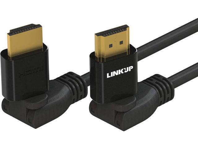 LINKUP - HDMI 4K Cable Ultra HD 360° Angle Swivel Digital Video Cord - Heavy Duty 28AWG - Extreme High Speed 18GB/s 4096 x 2160 Compatible with...