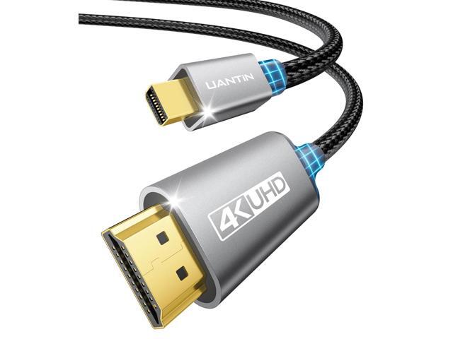 Mini DisplayPort to HDMI Cable 3FT 4K High-Speed Thunderbolt 2 (DP) to HDMI Braided Cord, Mini Display Port for MacBook Air/Pro. Mac mini,...