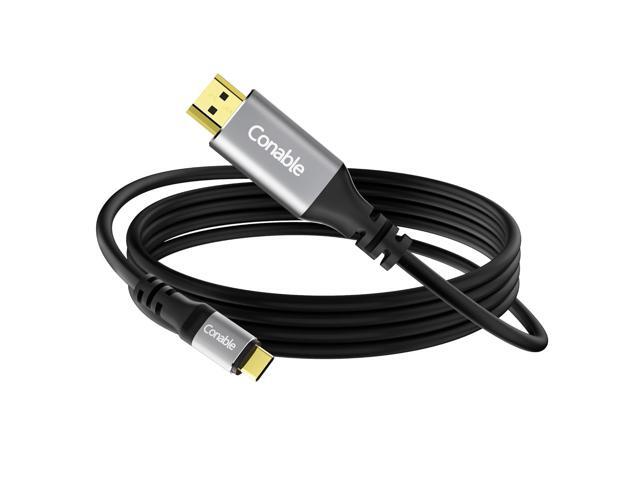 USB C to HDMI Cable (4K@60Hz) 8FT, Flexible USB Type C to HDMI Cord Adapter, Thunderbolt 3/4 Compatible with iPhone 16/15 Series, MacBook Pro Air,...