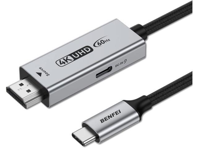 BENFEI HDMI to USB C Cable 6 feet 4K@60Hz, Unidirectional HDMI (Source) to USB-C (Display) Adapter for MacBook, Steam Deck, PS5/4, Nintendo Switch,...