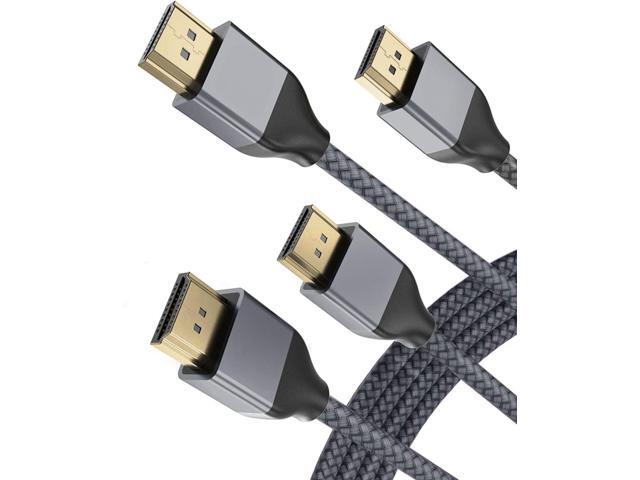Basesailor 8K 60Hz HDMI Cable 10FT/3M 2Pack,48Gbps 7680P Ultra High Speed HDMI 2.1 Cord for Apple TV,Roku,Samsung QLED,PlayStation PS5,Xbox Series...
