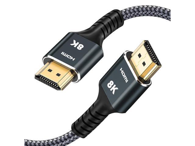 Kirei V 8K HDMI Cable 5-Pack 6.6 ft (2M) 2.1 Version 48Gbps Ultra High Speed Braided Nylon Cord, 4K@144Hz/120Hz, 8K@60Hz, eARC, HDR10, Compatible...
