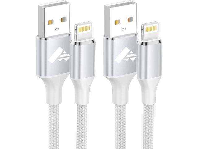 Aioneus iPhone Charger, iPhone Charging Cable 3ft 2Pack MFi Certified Lightning Cable Nylon Braided iPhone Cord Fast Charging for iPhone 14 13 12...