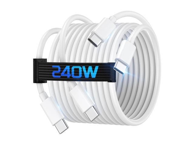 240W USB C to USB C Charging Cable for iPhone 17 16 15, 2 Pack 10ft Type C Charger Fast Charging Cable Cord for iPhone 17/17 Pro/17 Pro...
