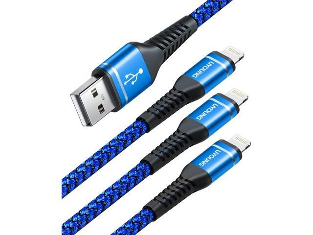 3FT Lightning Cable 3Pack MFi Certified iPhone Charger Cable USB Apple Charging Cord Compatible with iPhone 14/13/12/11/X/XS/XR/XS...