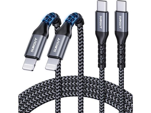 USB-C to Lightning Cable 6FT, 2-Pack [MFi Certified] iPhone Fast Charging Cable, USBC iPhone Charger Cord, Compatible with iPhone 14 13 12 11 Pro...