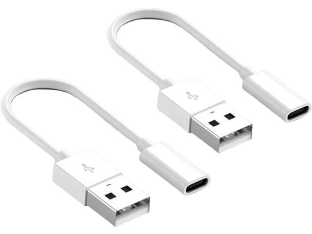 for Apple Pen Charger,USB A to Lightning Female Charger 25Mins Full Charge Compatible with Apple Pencil 1st Generation 1FT/2 Pack