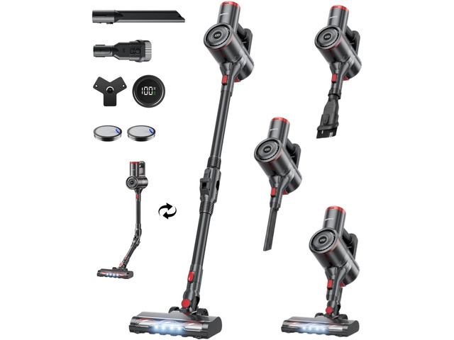 RONEAIR Cordless Vacuum Cleaner 40Kpa 45Min 6-in-1 Self-Standing