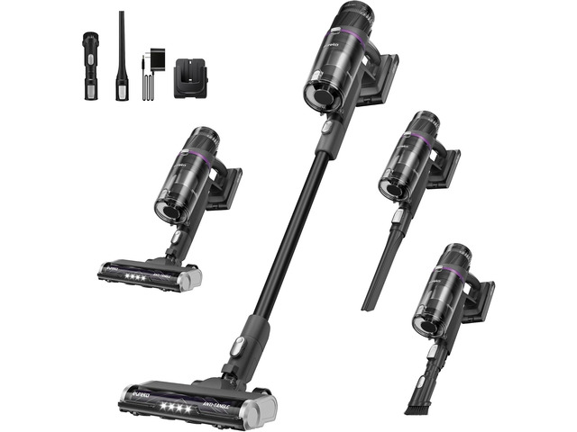 Eureka ReactiSense 350W Anti-Tangle Cordless Stick Vacuum, NEC440BK