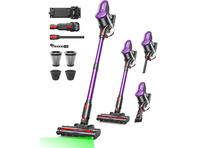 Cordless Vacuum Cleaner, 500W 45KPA 50Mins Stick Vacuum Cleaners for Home