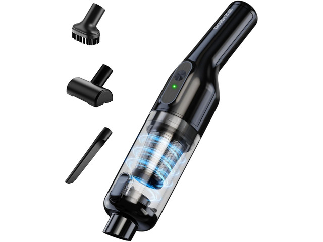 dormzie Handheld Vacuum Cordless, Car Vacuum with 19000Pa Powerful Suction,1.3 lbs Lightweight, Type-C Charge, Multiple Accessories for Car Home...