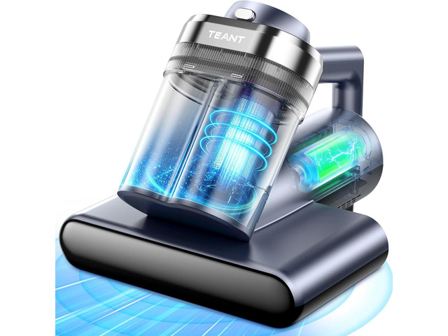 Teant Cordless Bed Mattress Vacuum, 18kPa Suction & LED Display, Model MV01