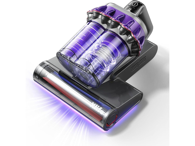 Xlife Mattress Vacuum, Bed Vacuum Cleaner with 2 Roller Brushes for Pet Hair, 253.7nm UV-C Light, 140F° Heating, 550W 16KPA Suction, HEPA Filter...