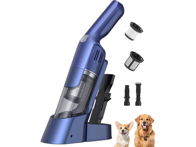 Cordless Handheld Vacuum, 24KPA, 1.8 lb, 2-Speed, Car, Pet