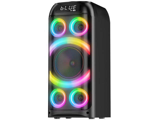 Bluetooth Speaker, 160W Peak Powerful Loud Stereo Sound Deep Bass Wireless Boombox Portable Large Party Speakers with Subwoofer TWS Pairing Dynamic...