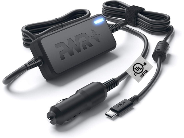 USB-C CAR Charger for Dell Latitude 5420 3520 5520 5510 7320 7520 7410 7420 9520 9510 Chromebook 3100 XPS 9370 9570 Pro 14 16 Plus Laptop DC...