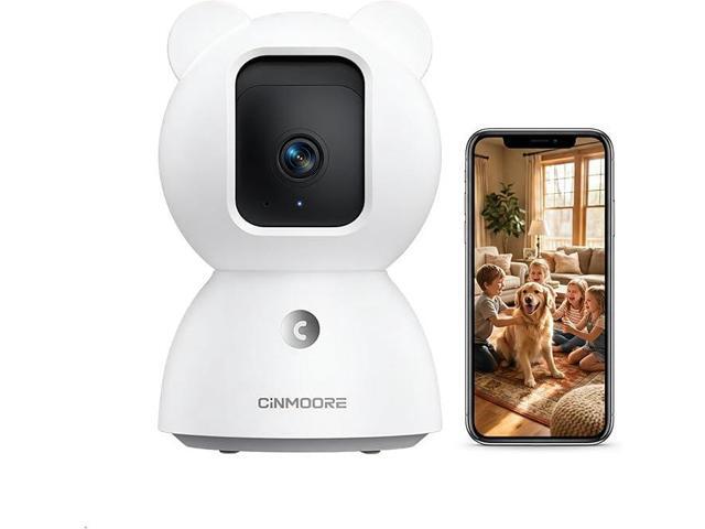 Stellapex 2.5K Security Camera Indoor - AI Human/Pet/Cry Detection with No Monthly Fee, 4MP Pan Tilt WiFi Camera for Home Security, Baby & Pet...