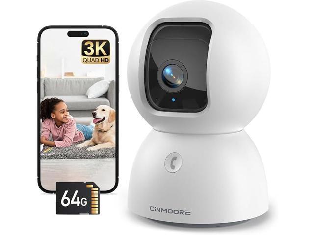 Stellapex 3K Indoor Security Camera with AI Human/Pet/Facial Detection & Phone APP, 5GHz & 2.4GHz Dual Band Wi-Fi 6, 360Â° Auto-Tracking, Color...