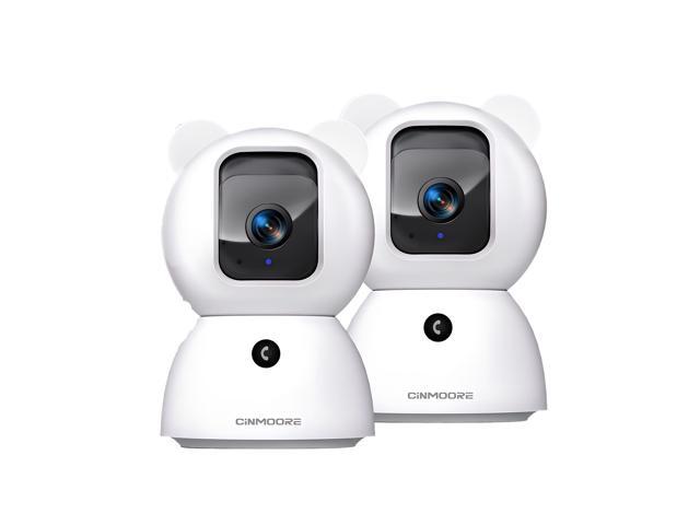 Stellapex 2.5K Security Camera Indoor - AI Human/Pet/Cry Detection with No Monthly Fee, 4MP Pan Tilt WiFi Camera for Home Security, Baby & Pet...