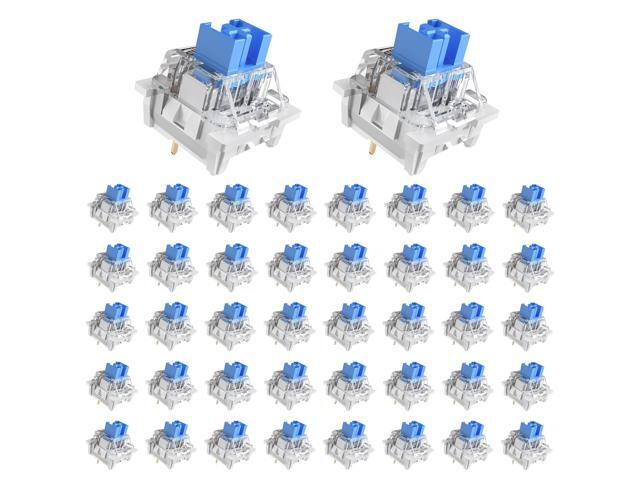 108PCS Blue Clicky Mechanical Keyboard Switches,3-Pin Hot-Swappable Pre-Lubricated Switch with 3 Switches,Crisp Click Sound,for Gaming Keyboards &...