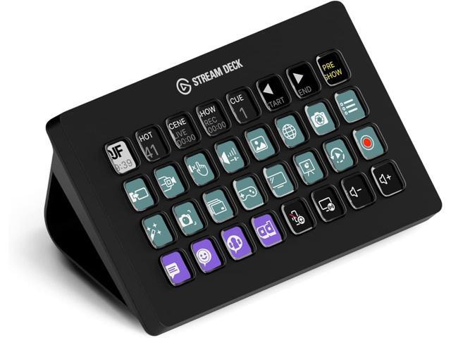 Elgato Stream Deck XL Advanced Studio Controller, 32 Macro Keys, Trigger Actions in apps and Software Like OBS, Twitch, YouTube and More, USB,...