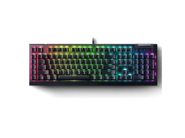 V4 X Mechanical Gaming Keyboard: Yellow Switches Linear & Silent - 6 Macro Keys - Chroma RGB - Doubleshot ABS Keycaps - Roller & Media Keys - Snap Tap