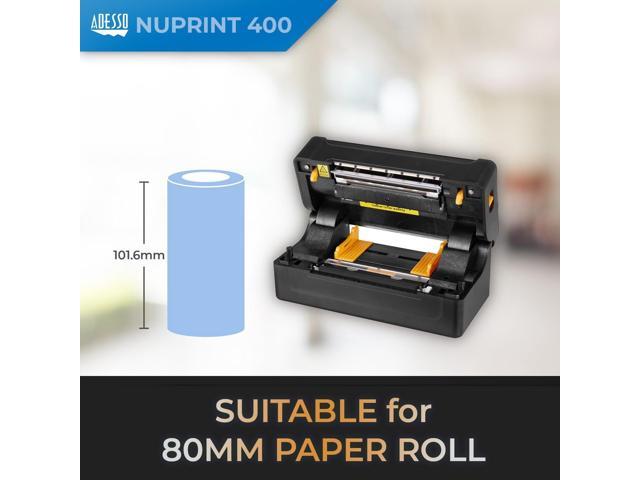 Adesso NuPrint 400 USB Thermal Shipping Label Printer 4x6 Thermal Paper, Label Printing, 1D & 2D Barcode Printing, Easy Paper Loading, Auto Paper...