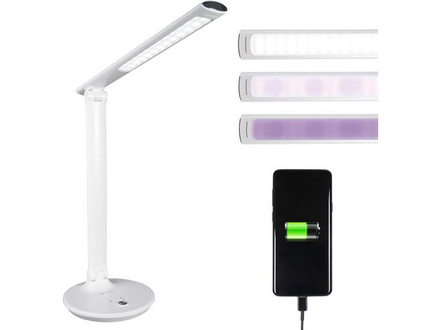 OttLite Desk Lamp with USB Charging & Good Housekeeping Sanitizing Light, LED Desk Lamp, Book & Reading Lights, Touch Activated, Flexible Neck,...