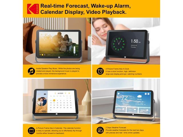 KODAK RWF-109 GRAY 10.1 inch 1920x1200 IPS FHD-2+32GB, Smoky Gray, Touch Screen, Wifi Digital Photo frame