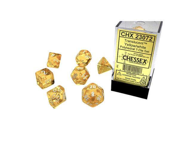 7-Die Set Translucent: Yellow/White