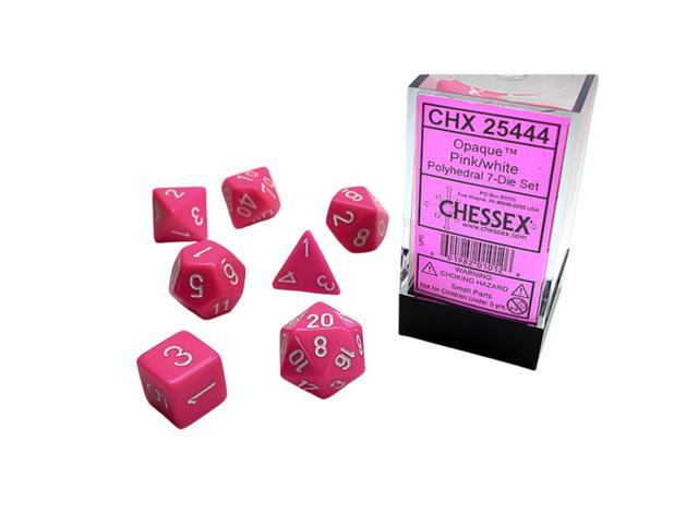 7-Die Set Opaque: Pink/White
