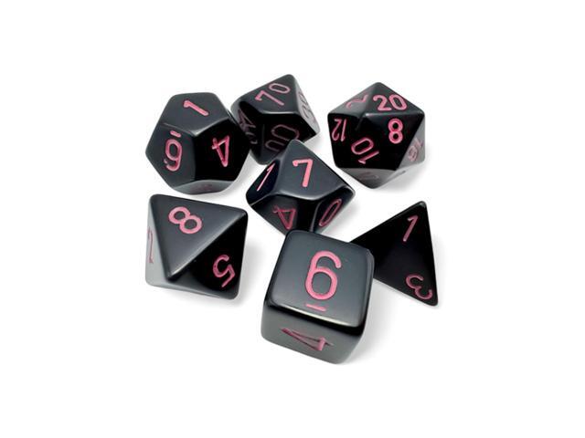 7-Die Set Opaque: Black/Pink
