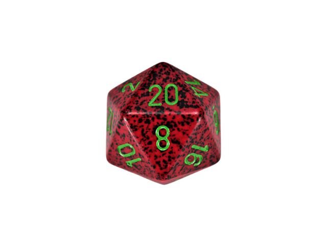34mm 1d20 Speckled: Strawberry