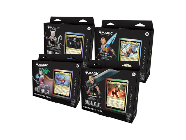 MTG: Universes Beyond- Final Fantasy Commander Deck Display (4 decks)