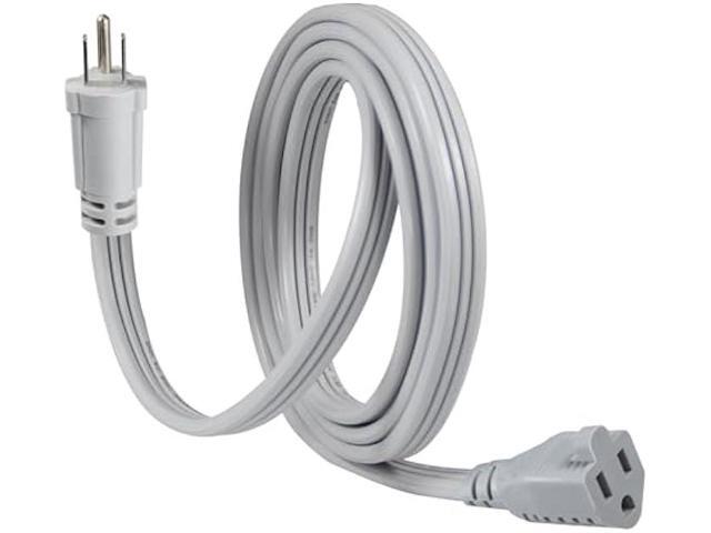 KUNCAN Appliance Power Extension Cord - Heavy Duty 14/3 AWG Parallel 3 Prong Low Profile Flat Cable US Plug Male to Female Extender Grounded Wire...