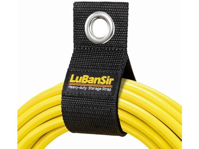 LuBanSir 9 Pack Extension Cord Holder Organizer, 13-inch Heavy Duty Storage Straps for Garden Hose Storage and Garage Wall Organization