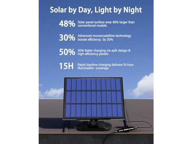 CLAONER Solar Outdoor Lights Motion Sensor 3500LM 288 LED Solar Security Lights with Remote Control IP67 Waterproof 4 Heads Solar Flood Lights with...
