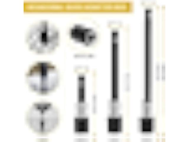 Flexible Drill Bit Extension Set, 105° Right Angle Drill Attachment, 1/4 3/8 1/2 Hex Shank Impact Driver Socket Adapter Rotatable Socket, Bendable...