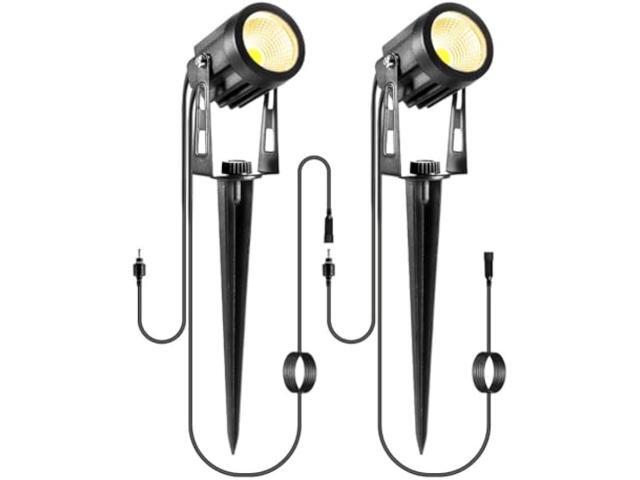 2 Pack Extension Lights Each with 3M/9.84ft Cables for Warm White Landscape Lights, No Plug/Adapter
