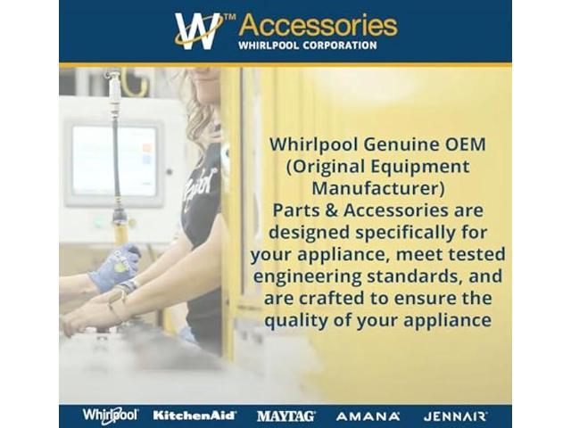 Whirlpool PT220L Genuine OEM Electric Power Cord For Dryers Replaces 211053, 3389955, 4319131, 4392905, 4392905R, 661592, 687104, 694044, 694045,...